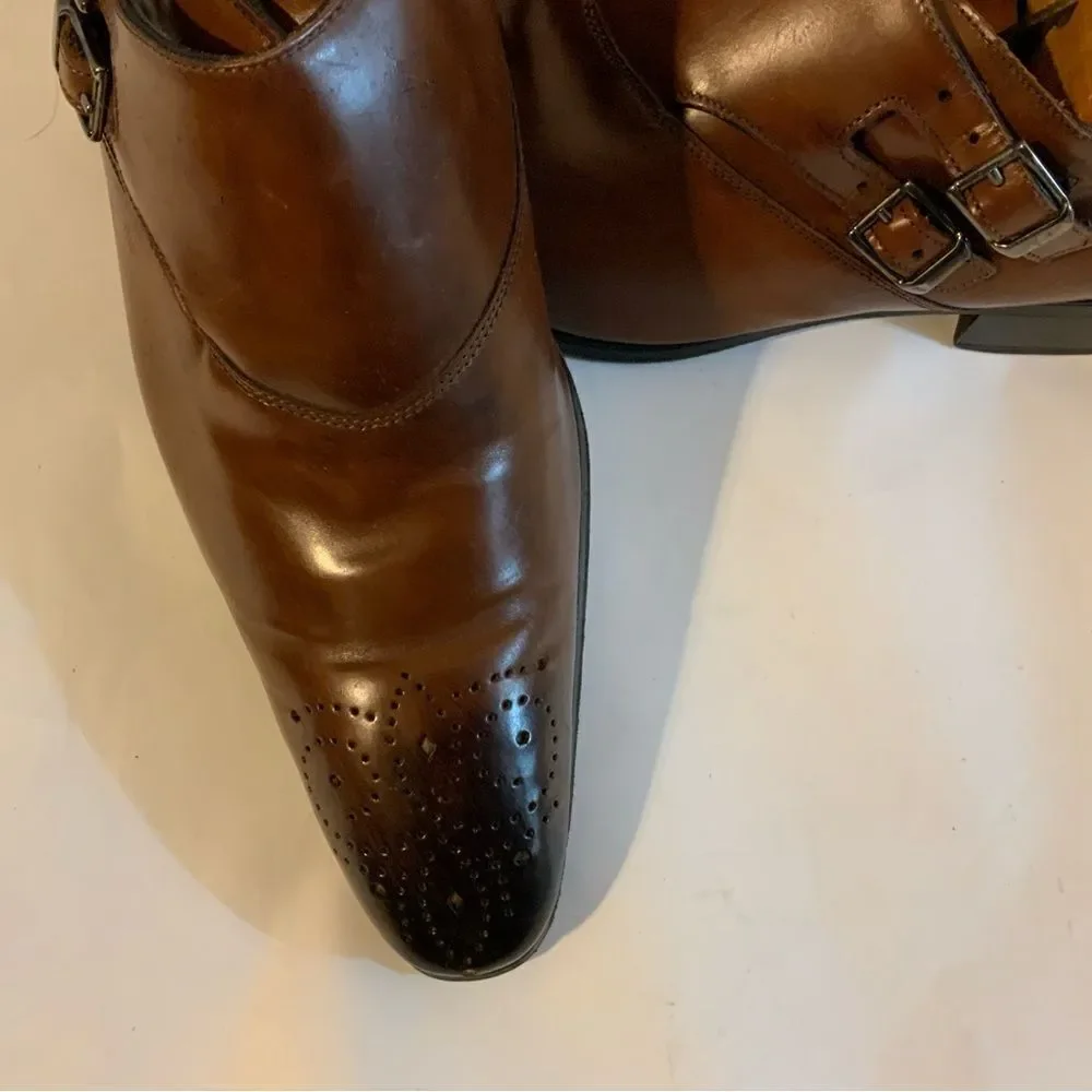 Profession Le  Bottier Depuis 1965 Brown Shoes all Leather buckles  EU 43 US 10